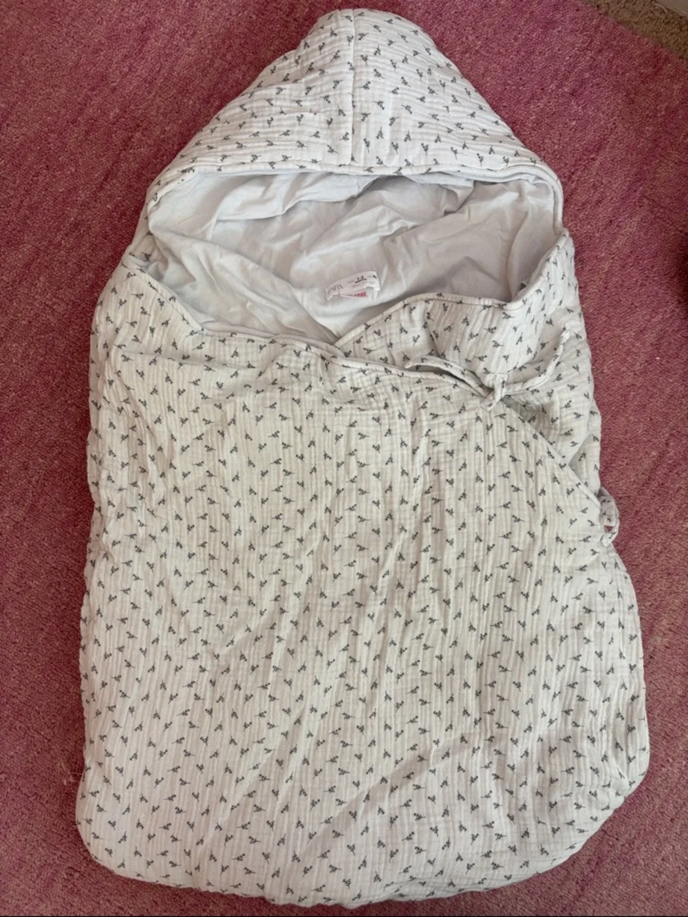 Zara Baby 1-3M Floral Baby Bunting Sleep Sack Bag